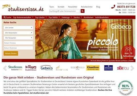 Studienreisen 公式ウェブサイト DE ドイツの旅行専門家