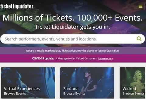 TicketLiquidator は、アメリカのスポーツおよびエンターテイメントのチケット販売ウェブサイトです。