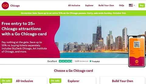 GoCityグローバルアトラクションパスオンライン予約ウェブサイト