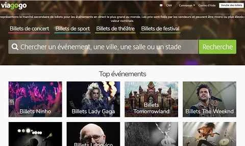 Viagogo France公式サイトFRでは、ヨーロッパのコンサートや劇場のチケットを販売しています。