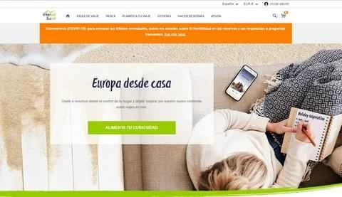 インターレイル スペイン ウェブサイト ES ユーロレールパス