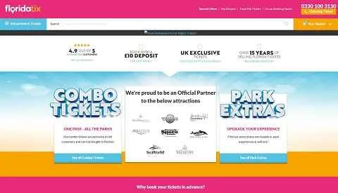 FloridaTix公式サイト イギリスのオンラインチケット販売