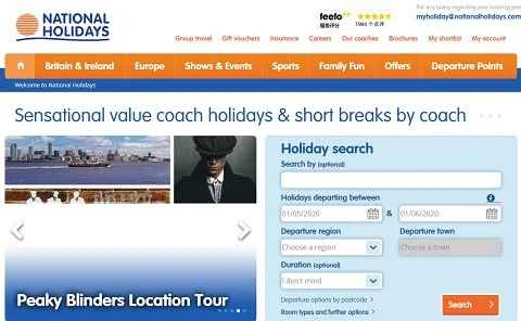 英国の旅行・休暇会社、ナショナル・ホリデーズ公式サイト
