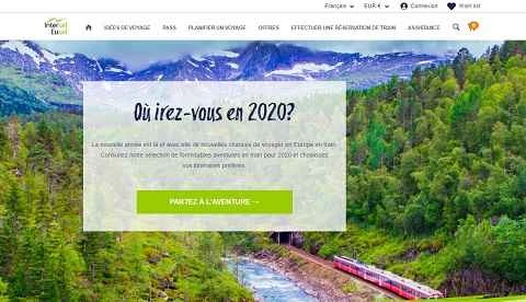 インターレイル（ヨーロッパ鉄道網、フランス公式サイト）