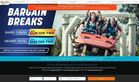 Thorpe Breaksの公式ウェブサイト、英国のレジャーと休暇のウェブサイト
