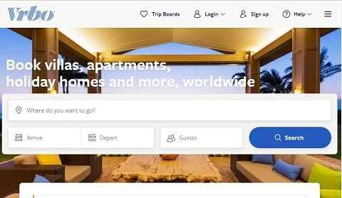 Vrbo公式サイト、アメリカの旅行とバケーションレンタルのウェブサイト