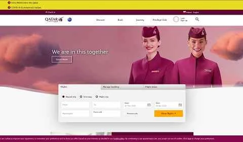 カタール航空ポーランド公式ウェブサイト（PL）