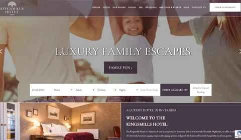 キングスミルズ ホテル公式ウェブサイト、インヴァネス キングスミルズ ホテル予約。