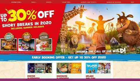 チェシントン・ホリデーズ公式サイト、英国チェシントン・ホリデーズ旅行ウェブサイト